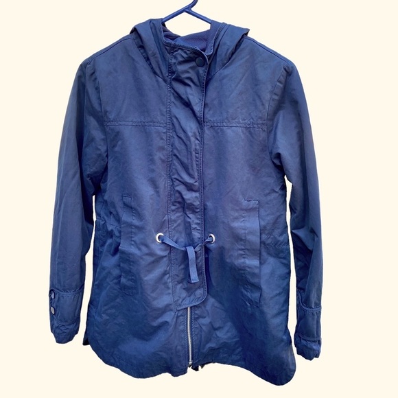 Zara Versatile Blue Hooded Jacket with Removable Vest Girls Size 13/14 - Picture 1 of 10